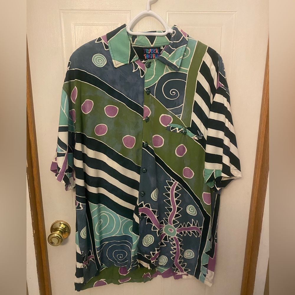 VTG Tropical Tantrum Camp Shirt XL